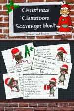 Christmas Classroom Scavenger Hunt Pin