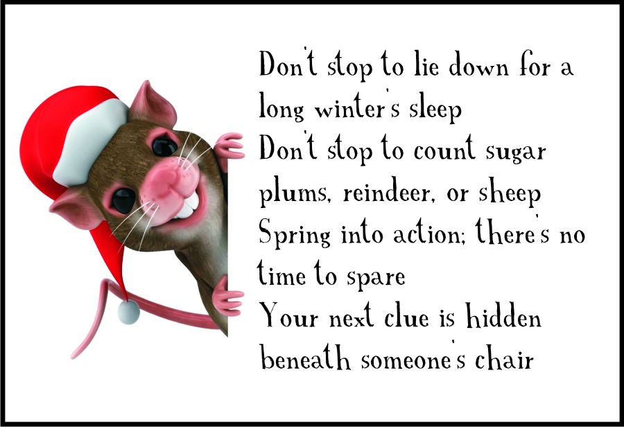 Classroom Christmas Scavenger Hunt Clue 4