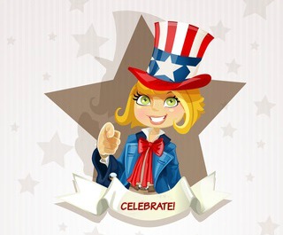 Female 4th of July Uncle Sam