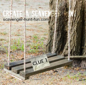 Birthday Party Scavenger Hunt Clue