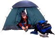 guy in tent